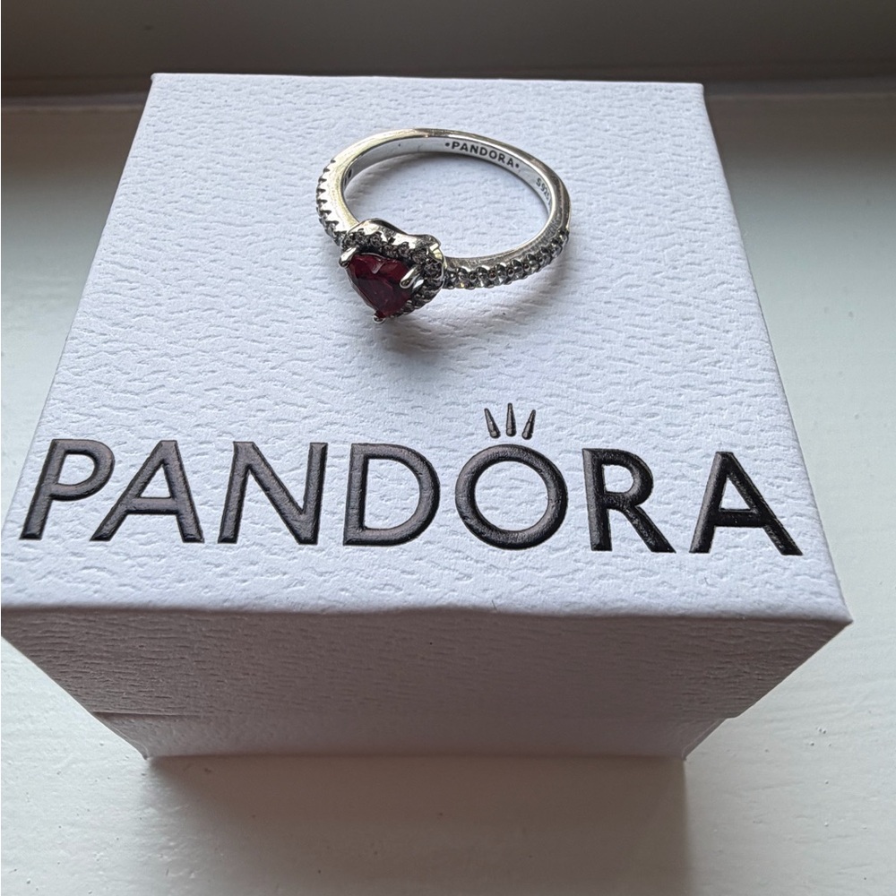 Pandora Sterling Silver Elevated Heart Ring - Picture 3 of 3